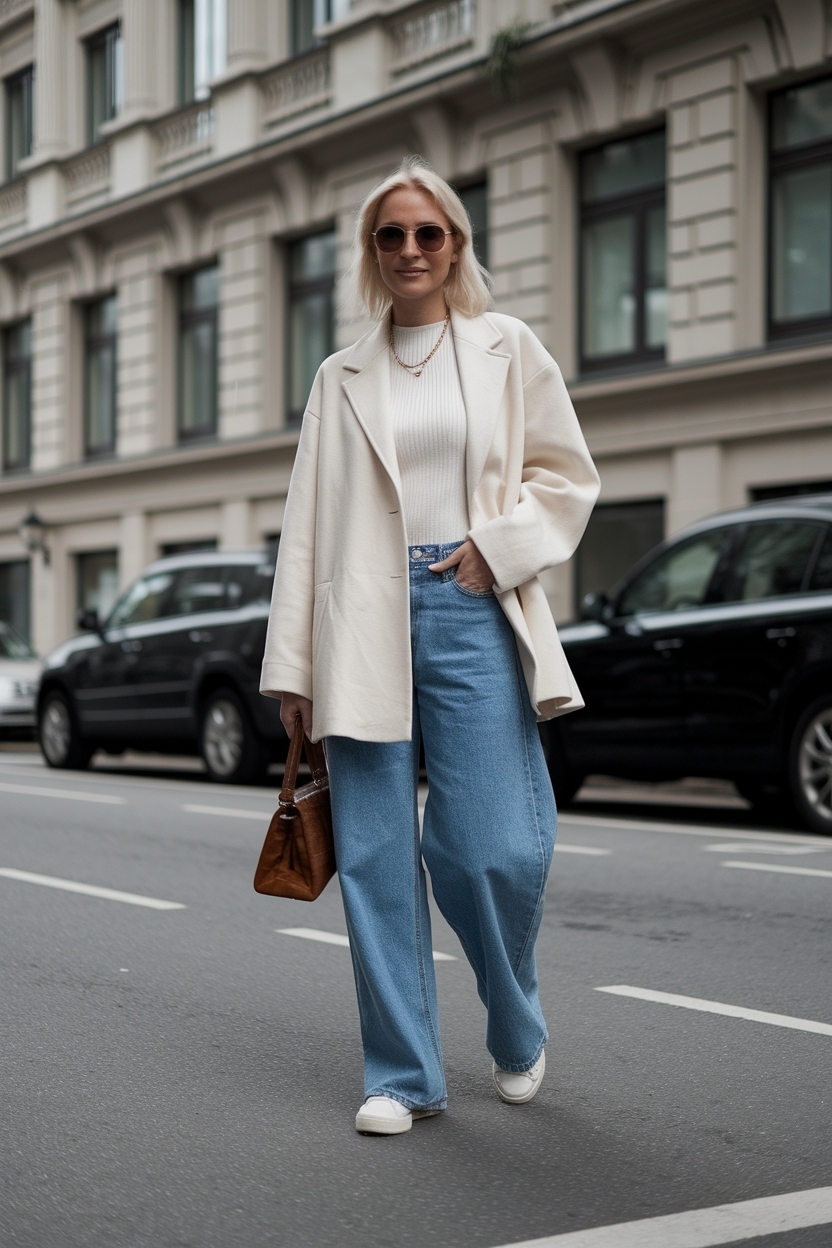 Oversized Jeans Outfit Women Casual: Relaxed and Trendy outfit idea