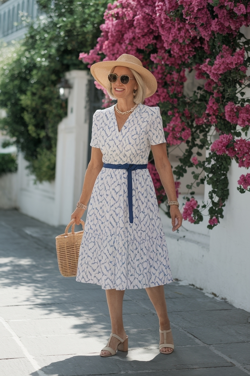 Petite summer dresses for women over 50: Stylish Solutions outfit idea