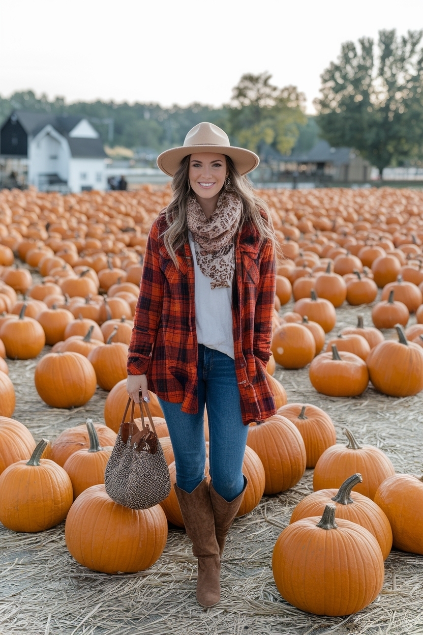 Pumpkin Patch Outfit Women Warm Weather: Fashion Tips outfit idea