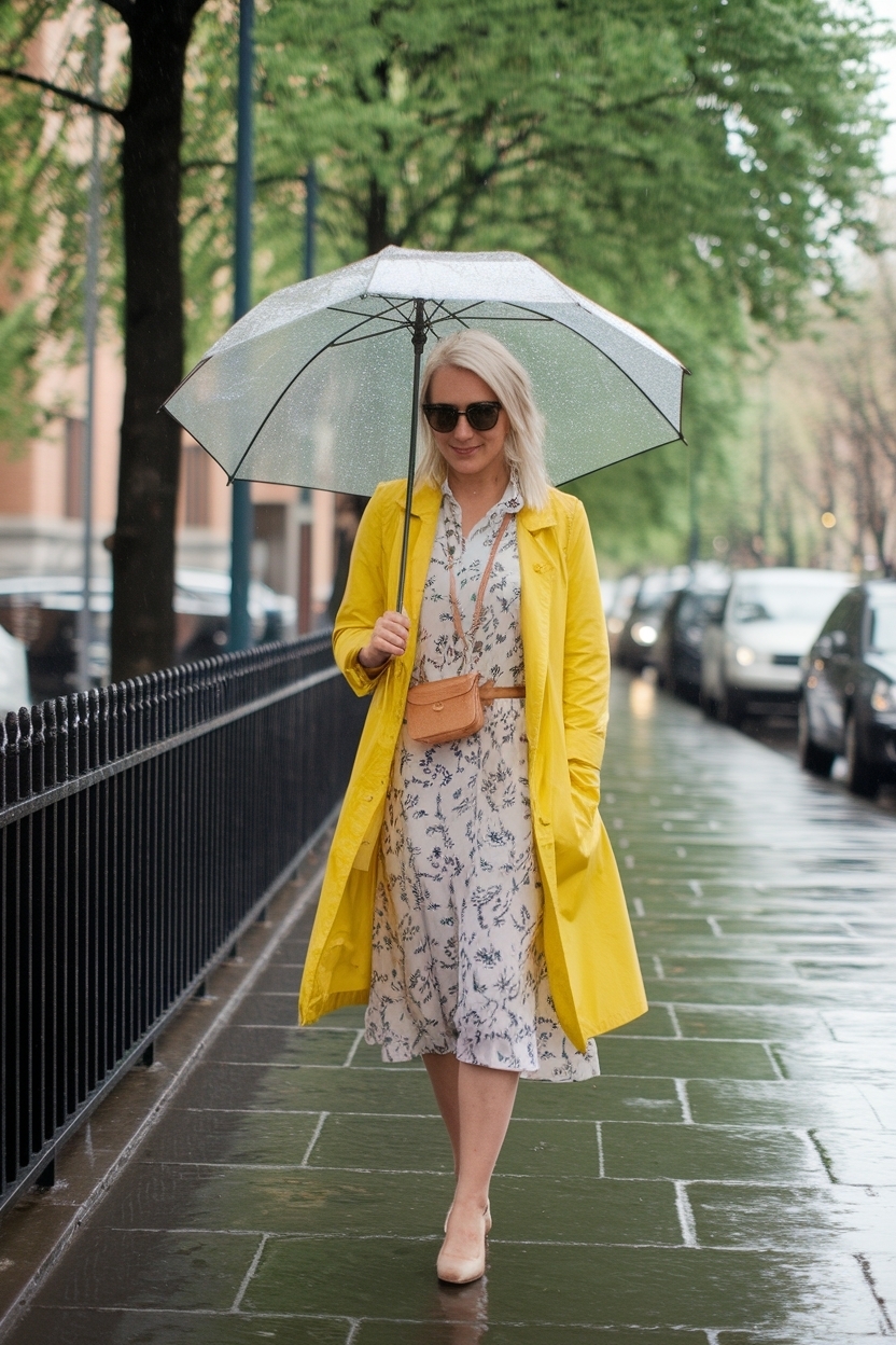 Rainy Day Outfit for Spring: Fresh Looks for Wet Weather outfit idea