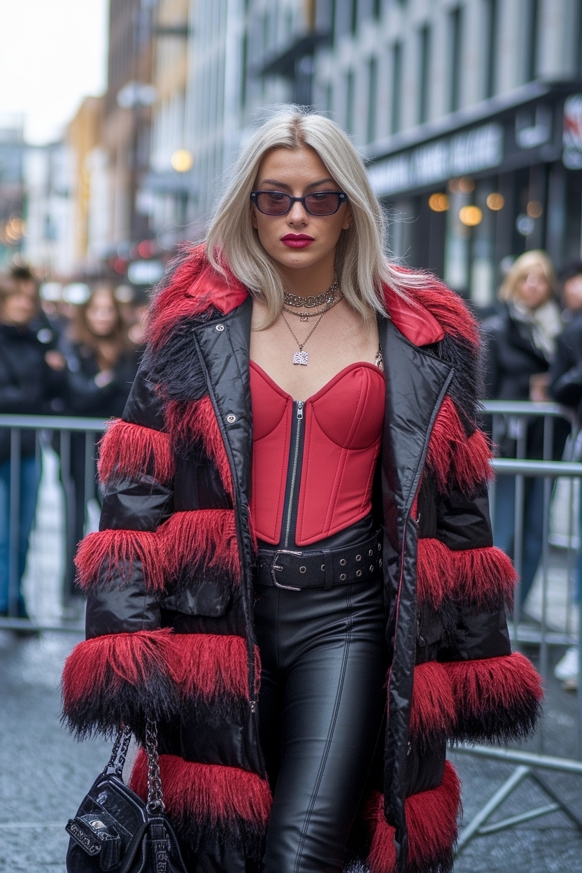 Red and Black Outfits for Women Baddie: Bold Choices outfit idea