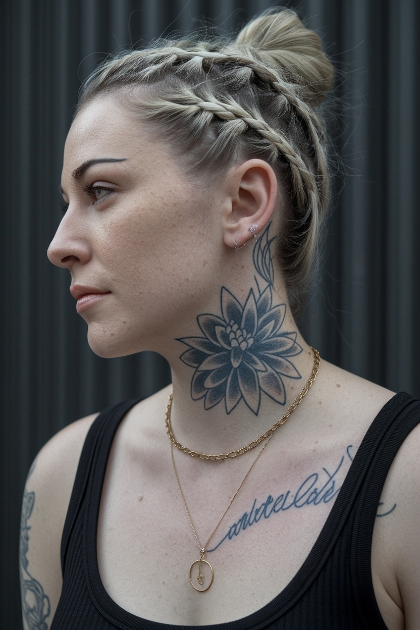 Side Neck Tattoos Women Ideas: Creative Inspirations outfit idea