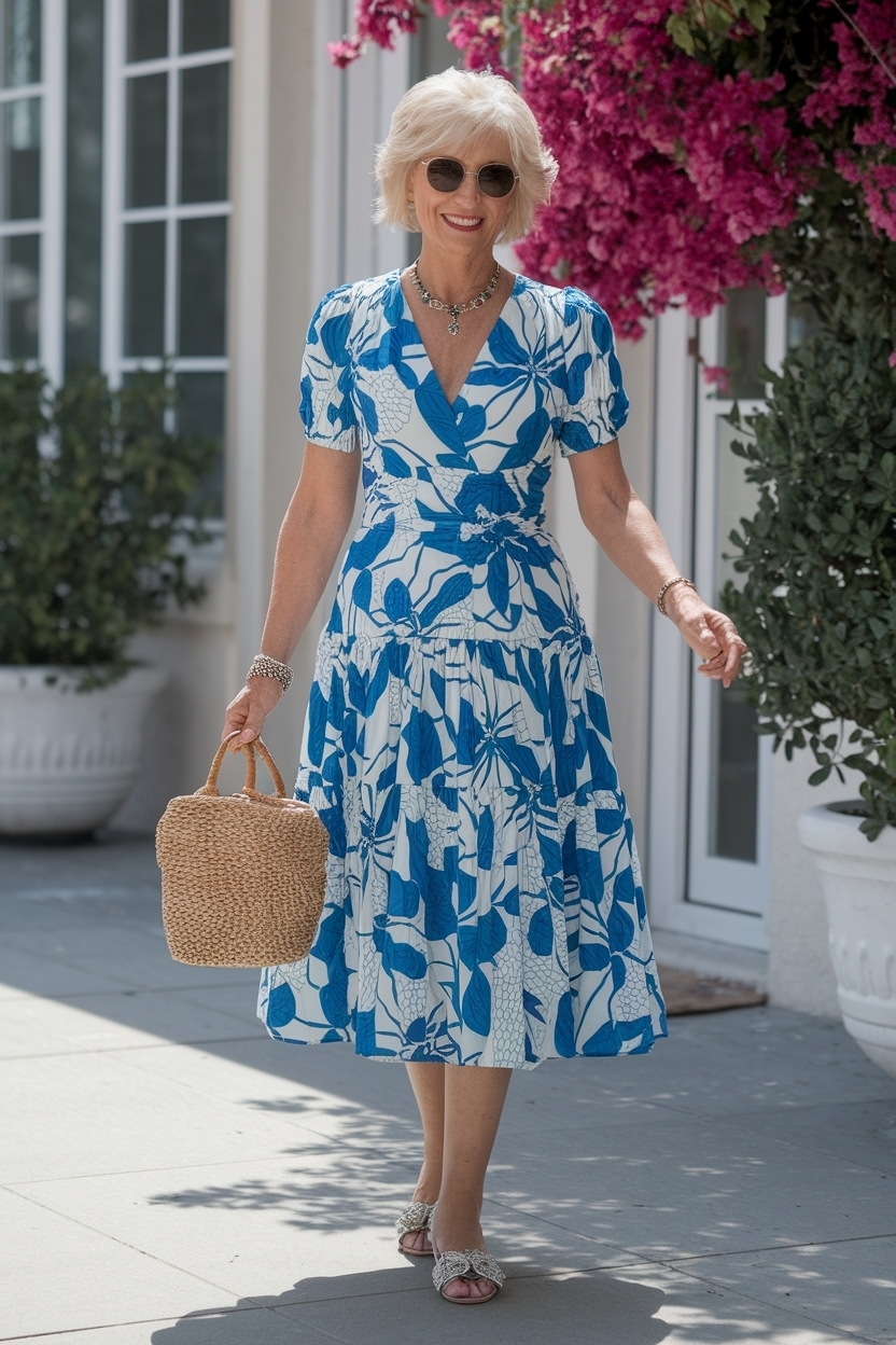Stylish Summer Dresses for Petite Women Over 60 outfit idea