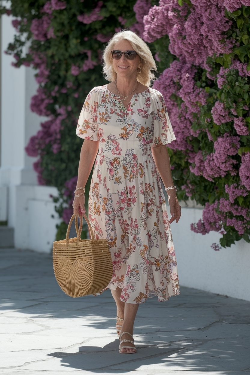 Summer dresses for women over 50: Sophisticated Styles outfit idea