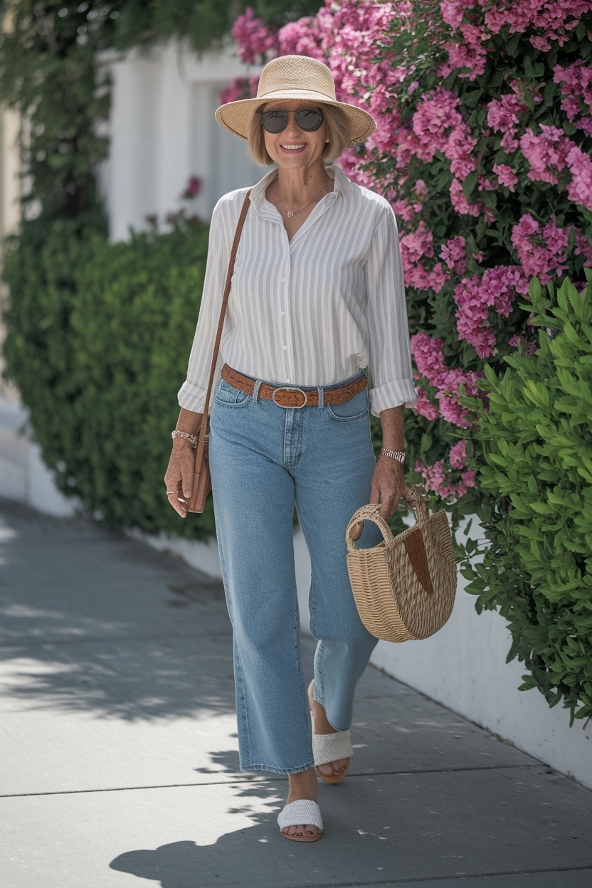 Summer Outfit Casual Jeans Women Over 40: Versatile Looks outfit idea
