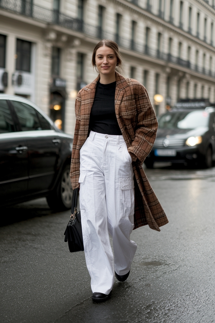 White cargo pants outfit street styles for fresh outfits outfit idea