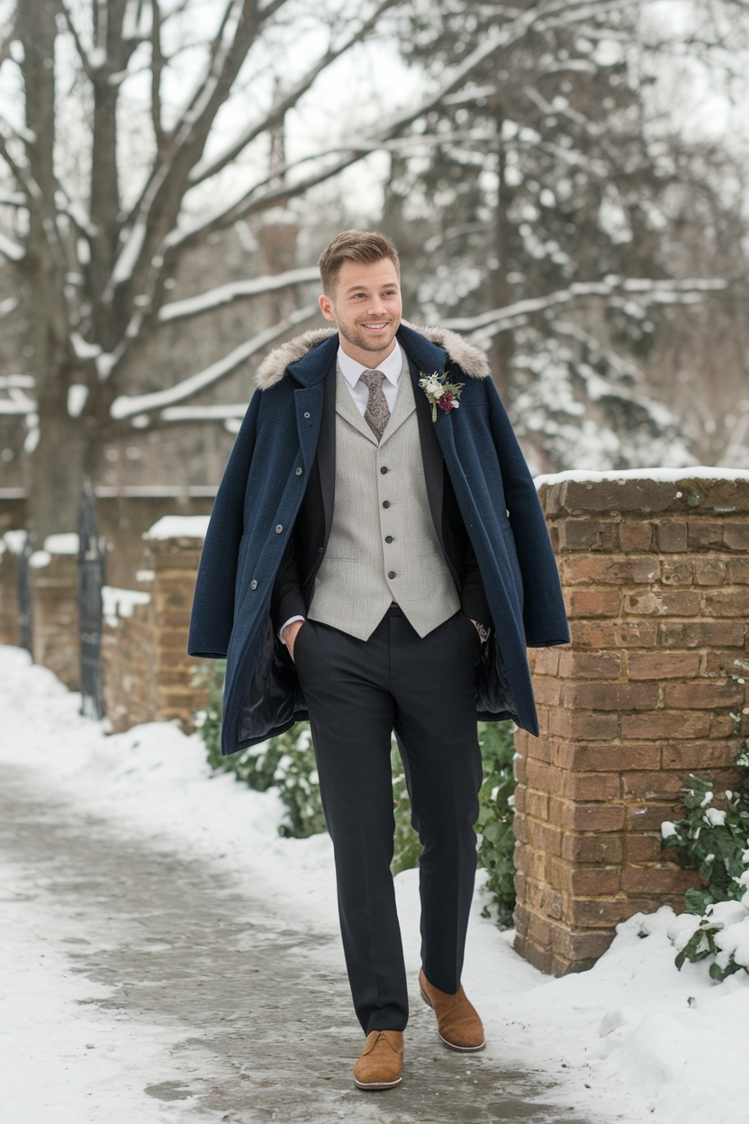 Winter Wedding Guest Outfit Men: Look Sharp This Season outfit idea