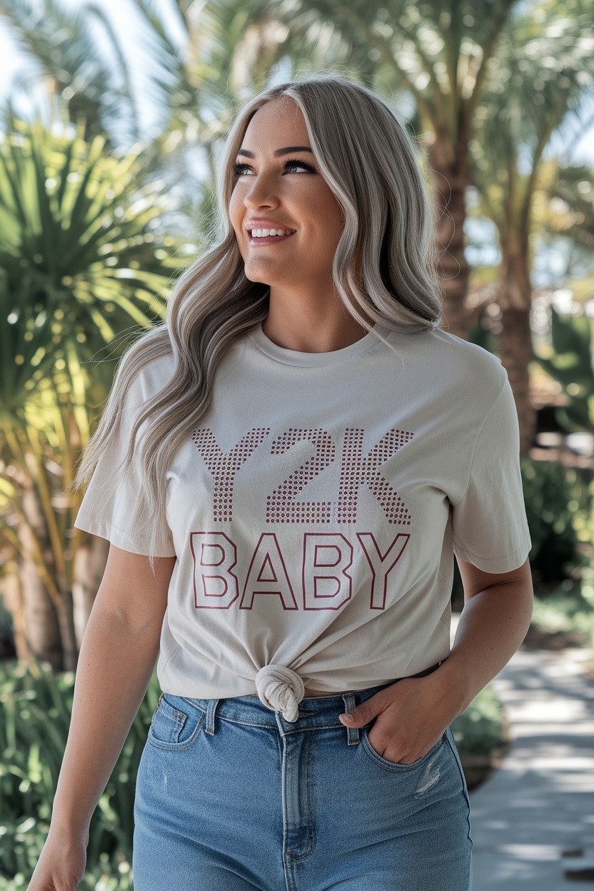 Y2K Baby Tee: Nostalgic Fashion for Today